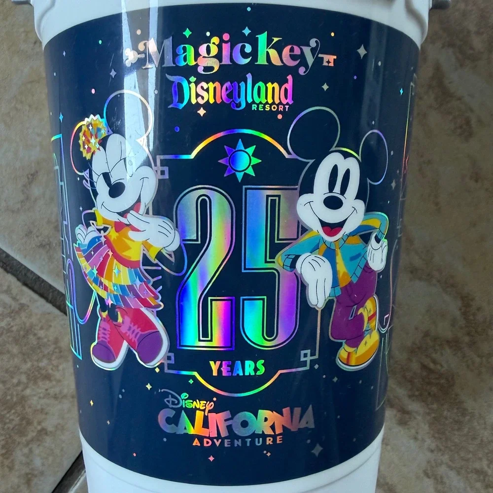 Disney 2026 Magic Key Holder DCA 25th Anniversary Popcorn Bucket